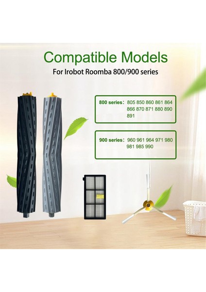 Запасные Части Пылесоса,irobot Roomba 900 800 Serisi Için Yedek Parçalar, 980 960 860 850 861 866 870 890 Vakum Ana Yan Fırça Hepa Filtre (Yurt Dışından) fiyatları