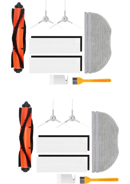 Запасные Части Пылесоса,2 Takım Filtre Rulo Fırça Paspas Bezi Xiaomi Mijia Mi Robot Vakum Paspas Temel G1 Mjstg1 Elektrikli Süpürge Parçaları (Yurt Dışından)