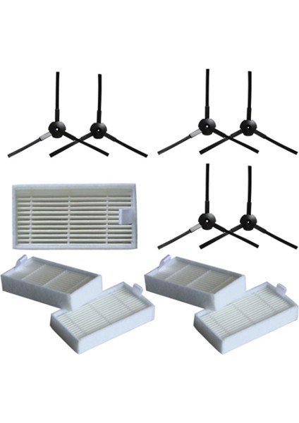 12X Yan Fırça + 10X Filtre Lidl Silvercrest Ssr 3000 A1 Robotik Elektrikli Süpürge Aksesuarları Değiştirme (Yurt Dışından)