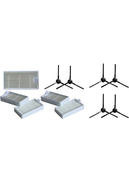 12X Yan Fırça + 10X Filtre Lidl Silvercrest Ssr 3000 A1 Robotik Elektrikli Süpürge Aksesuarları Değiştirme (Yurt Dışından)