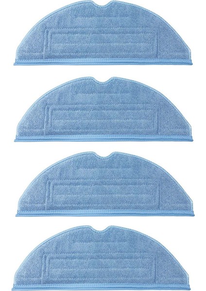 4x Yedek Mops Bez Bezler Paspas Pedleri Roborock S7 Elektrikli Süpürge Süpürgesi Aksesuarları (Yurt Dışından)