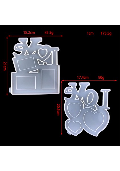 Декоративные Подарки,dıy Aşk Fotoğraf Çerçevesi Anneler Günü Hediyesi Kolye Kristal Epoksi Reçine Kalıp Sevgililer Günü Fotoğraf Çerçevesi Silikon Kalıp A (Yurt Dışından)