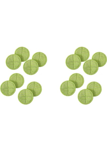 16 Adet Akülü Elektrikli Döner Paspas Süpürgesi Için Yedek Ped Kablosuz Elektrikli Döner Paspas Scrubber Pad, Yeşil (Yurt Dışından)