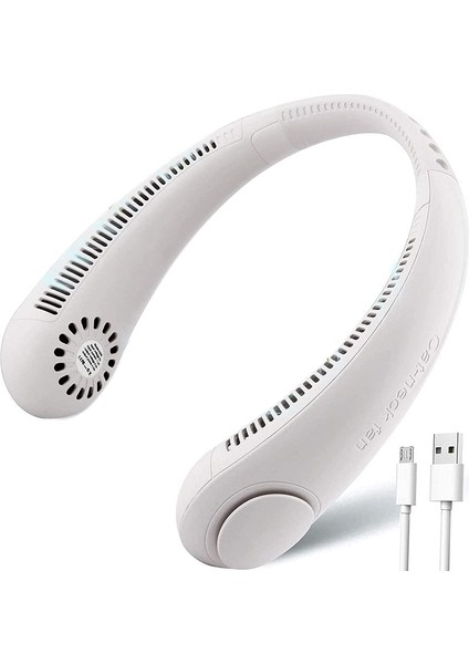 Taşınabilir Mini Fan, Cep Telefonu Fanı Usb, 360 Derece Ayarlanabilir, Tekerleksiz 3 Seviye Boyun Sessiz (Yurt Dışından)