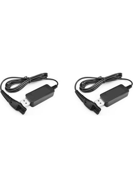 2x USB Şarj Fişi Kablosu HQ8505 Güç Kablosu Şarj Cihazı Elektrik Adaptörü Philips Traş Makineleri Için 7120 7140 7160 7165 7141 7240 (Yurt Dışından)