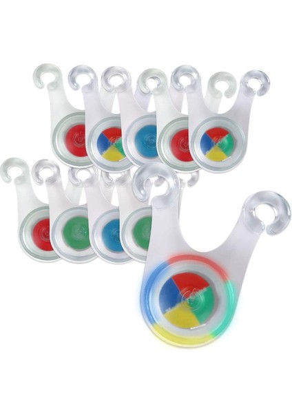 10 Adet Su Geçirmez Kamp LED Çadır Dize Halat Koruma Asılı Işıklar Mini El Feneri Açık Kamp Uyarı Güvenlik Lambası (Yurt Dışından)