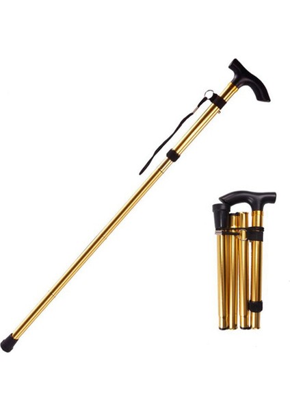 Yürüyüş Kamp Dağcılık Direkleri Baston Teleskopik Trekking Direkleri Katlanır Baston Koltuk Değneği Kutup Unisex, E (Yurt Dışından)