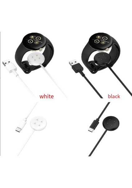 Watch 2 Şarj Cihazı ile Uyumlu Pixel Watch2 Çok Fonksiyonlu Kullanışlı Manyetik Şarj Kablosu, Beyaz A (Yurt Dışından)