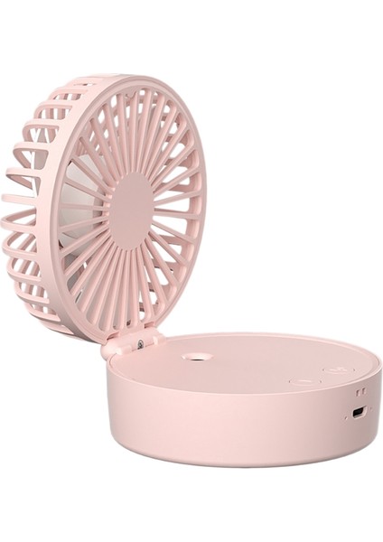 Taşınabilir USB Şarj Edilebilir Nemlendirici Küçük Fan Asılı Boyun El Masaüstü Cep Mini A (Yurt Dışından)