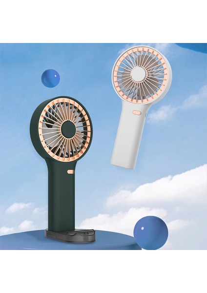 Taşınabilir Fanlar USB Şarj Edilebilir Dış Mekan Küçük Fan Mini Hava Soğutucu Ventilador Ev Elektrikli Ev Aletleri-Beyaz (Yurt Dışından)