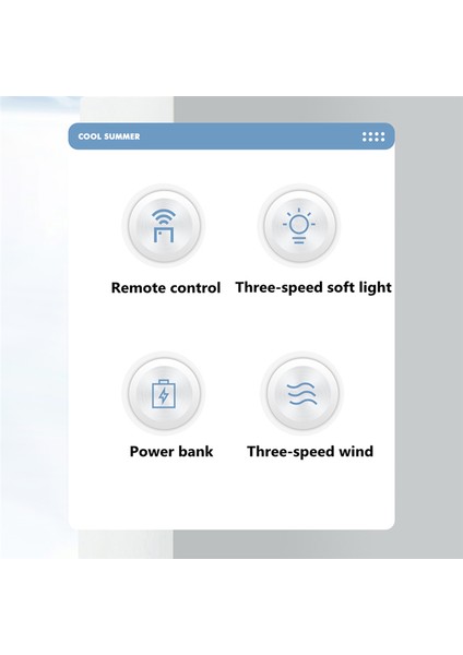 Açık Kamp Hava Soğutucu Fan LED Lamba ile Uzaktan Kumanda USB Şarj Edilebilir Tavan 3 Dişli Duvar Ventilador-Siyah (Yurt Dışından)