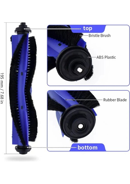 Robovac L70 Hibrit Robot Süpürge ile Uyumlu Aksesuar Kiti Parçaları Değiştirin Yıkanabilir Ana Yan Fırça Hepa Filtreler (Yurt Dışından) modelleri