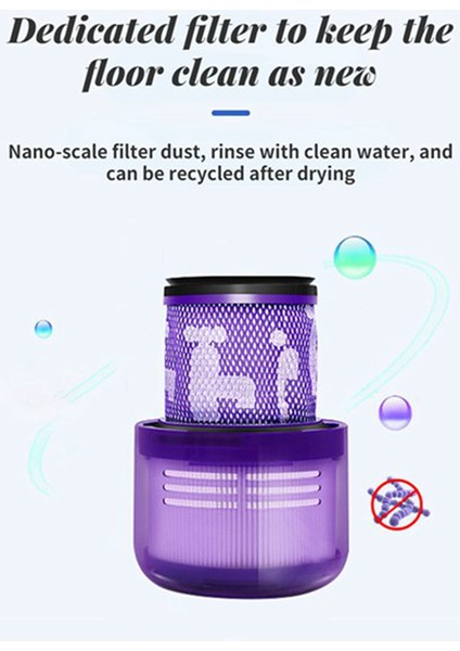 Yıkanabilir Hepa Hava Filtresi V11 SV14 Cyclone Animal Absolute Akülü Elektrikli Süpürge Parçaları Aksesuarları ile Uyumlu (Yurt Dışından)