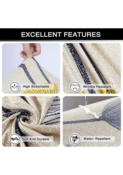 Baskılı Kanepe Örtüsü Streç Kanepe Örtüsü Kanepe Slipcovers 3 Yastık Kanepe Için 2 Yastık Kılıfı, Kanepe 3 Kişilik (Yurt Dışından)