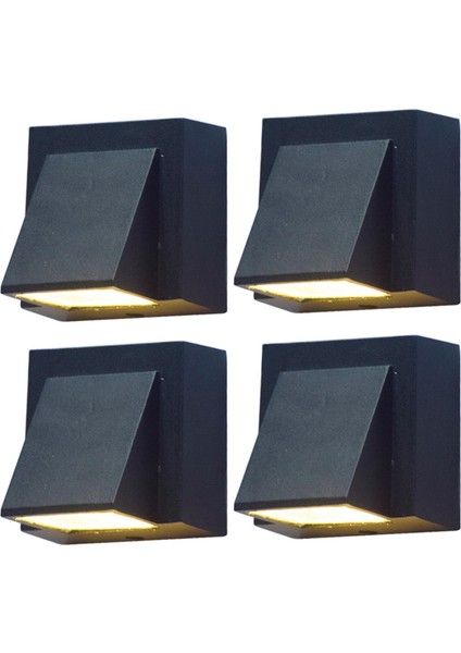 4x 3W Modern Minimalist Yaratıcı Açık Su Geçirmez Duvar Lambası LED Açık Bahçe Işık Kapı Işığı (Yurt Dışından)