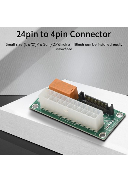 Güç Kartı Çift Psu Çoklu Güç Kaynağı Adaptörü Sata Atx 24PIN - 4pin Konnektörlü ADD2PSU ile Uyumlu (Yurt Dışından)