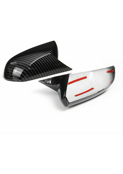 Karbon Fiber Abs Öküz Boynuz Yan Kapı Dikiz Aynası Kapağı Trim Kabukları Kap 2018-2023 ile Uyumlu (Yurt Dışından) indirimleri