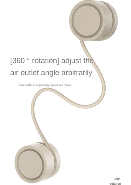 Boyun Fanı Taşınabilir Bıçaksız USB Şarj Edilebilir Yapraksız Asılı Fanlar Hava Soğutucu Soğutma Giyilebilir Buz Yeşili (Yurt Dışından)