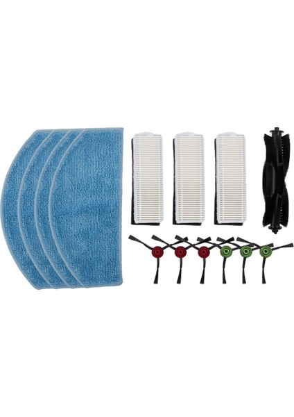 Aksesuarlar 3 Robot Süpürge ile Uyumlu Parçalar, Paspas Pedleri Filtre Yan Fırça Mian Fırça Değiştirme Kiti (Yurt Dışından)