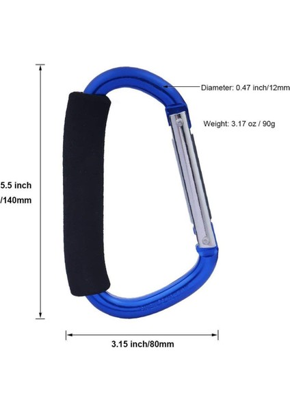 Alışveriş Çantası Alışveriş Çantası Tutma Kolu Taşıyıcı Alet Çok Amaçlı Çıtçıt Kanca Seti Organizatör Aksesuarları Yumuşak Köpük Tutma Yeriyle Asmayla Uyumlu, 2'li Paket, Mavi (Yurt Dışından) indirimleri