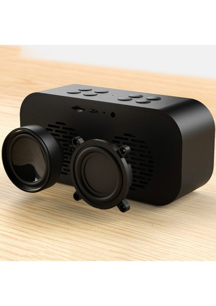 Taşınabilir Kablosuz Bluetooth Hoparlör Bluetooth 5.0 Hifi Müzik Sütunu Subwoofer Masaüstü Ayna Ekranı Kırmızı (Yurt Dışından) fırsatları