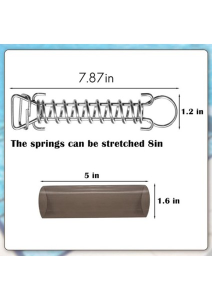 10 Adet Yaylar Havuz Kapağı ile Uyumlu Yüzme Havuzu Kapağı Paslanmaz Çelik Yay Stoper D Halka ve Yay Kollu (Yurt Dışından) fiyatları