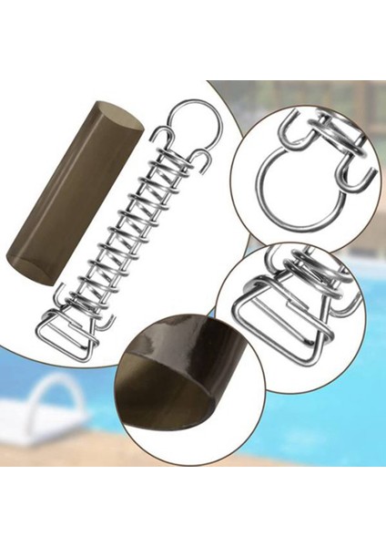 10 Adet Yaylar Havuz Kapağı ile Uyumlu Yüzme Havuzu Kapağı Paslanmaz Çelik Yay Stoper D Halka ve Yay Kollu (Yurt Dışından) fırsatları