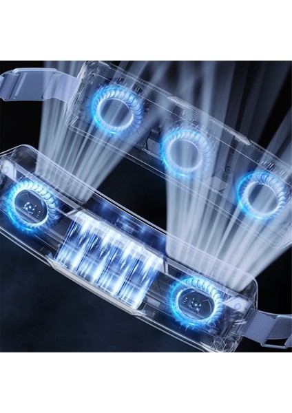 Çok Fonksiyonlu Açık Taşınabilir Fan Asılı Bel USB Şarj Edilebilir Hava Soğutucu Yürüyüş Tırmanma Gri (Yurt Dışından) fiyatları