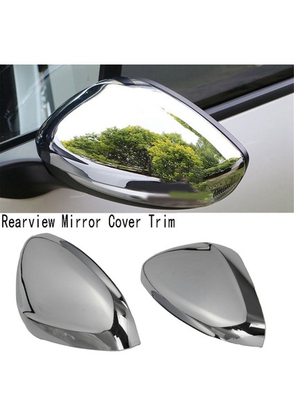 2 Adet Krom Araba Yan Dikiz Aynası Kapağı Trim 2008 Yan Kapı Kanat Kapağı ile Uyumlu (Yurt Dışından)