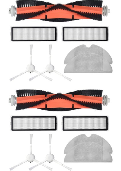2 Takım Yıkanabilir Elektrikli Süpürge Xiaomi Dreame F9 Robot Vakum Paspas Rulo Yan Fırça Hepa Filtre Paspas Bezi Kitleri (Yurt Dışından)