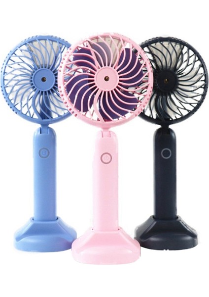 1800MAH Taşınabilir Su Su Buharlı Vantilatör Elektrikli USB Şarj Edilebilir El Mini Soğutma Klima Nemlendirici Açık Siyah (Yurt Dışından)