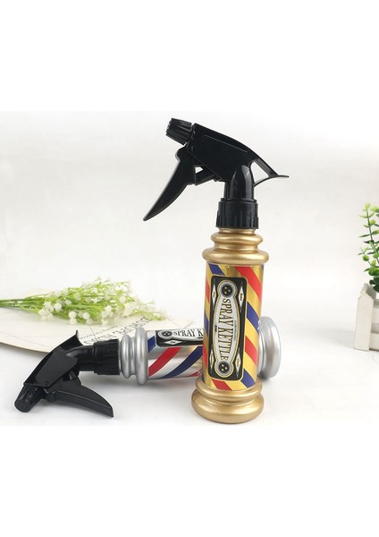 Altın 300 ml Saç Spreyi Şişesi Salon Kuaför Su Püskürtücü Kuaförlük Mist Boş Şişe Saç Şekillendirici Araçları (Yurt Dışından)