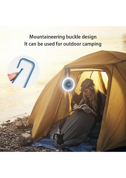 USB Masaüstü Katlanabilir Fan, 3 Hızlı Kişisel Küçük Masaüstü Masa, Sessiz Yumuşak Gece Işığı Fanı, Ev Ofis Araba Dış Mekan Kamp Gezisi ile Uyumlu (Mavi) (Yurt Dışından) fırsatları