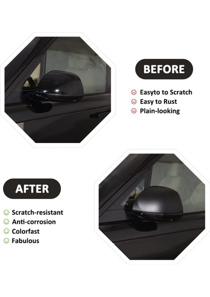 Range Sport L460 2023 ile Uyumlu Araba Yan Dikiz Aynası Kapağı Kapak Trim Aksesuarları (Mat Siyah) (Yurt Dışından) fırsatları