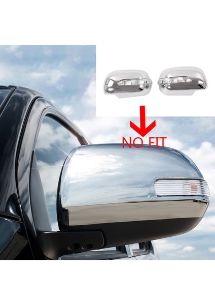 2005-2011 Gümüş Krom Dikiz Yan Kapı Ayna Kapağı Kapağı ile Uyumlu LED Dönüş Sinyali Işık Lambası (Yurt Dışından) modelleri