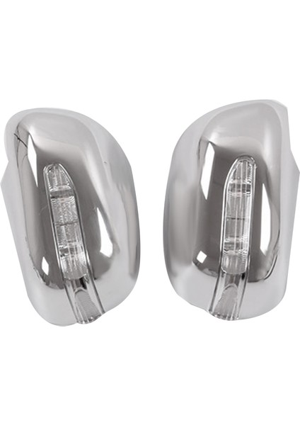 2005-2011 Gümüş Krom Dikiz Yan Kapı Ayna Kapağı Kapağı ile Uyumlu LED Dönüş Sinyali Işık Lambası (Yurt Dışından) indirimleri