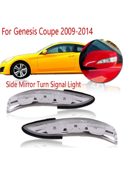 Sol Yan Ayna Dönüş Sinyali Işık Yan Tekrarlayıcı Lamba 87613 2M000 Coupe 2009-2014 ile Uyumlu (Yurt Dışından) fiyatları