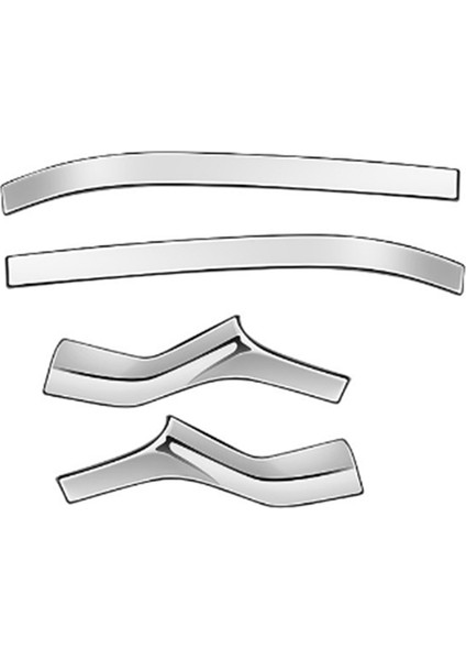 Alphard 40 Serisi 2023+ Araba Aksesuarları ile Uyumlu Araba Gümüş Dikiz Aynası Dekoratif Çıkartmalar (Yurt Dışından)