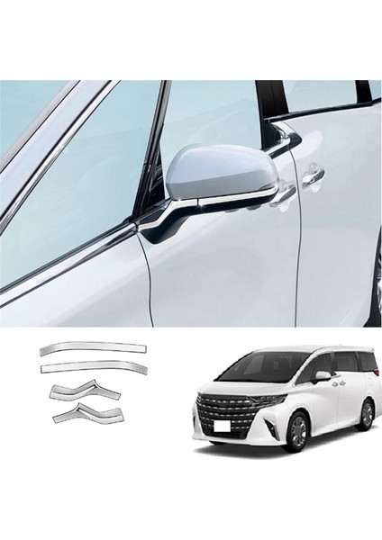 Alphard 40 Serisi 2023+ Araba Aksesuarları ile Uyumlu Araba Gümüş Dikiz Aynası Dekoratif Çıkartmalar (Yurt Dışından) fırsatları