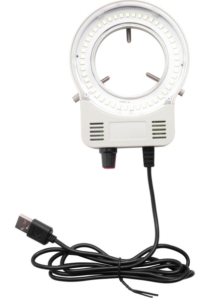 48 LED Endüstriyel Mikroskop Kamera Halkası Lamba Işığı Aydınlatıcı Lamba Ayarlanabilir Parlaklık USB Arayüzü (Yurt Dışından)
