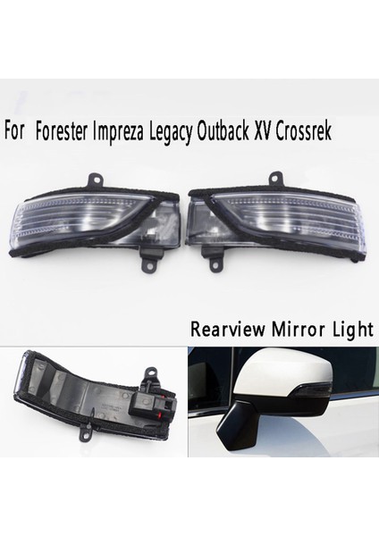 1 Çift Yan Ayna Dönüş Sinyali Flaşör Dikiz Aynası Işığı Uyumlu Withester Legacy Xv Crosstrek ile Uyumlu (Yurt Dışından)