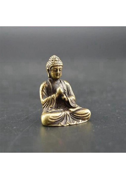 5x Mini Buda Heykeli Bronz Buda Heykeli Çin Budizm Saf Bakır Bronz Sakyamuni Buda Heykeli (Yurt Dışından)