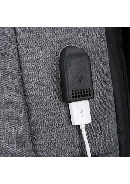 Erkek Iş Çantası Laptop Çantası Çok Fonksiyonlu USB Sırt Çantası Büyük Kapasiteli Sırt Çantası Mavi (Yurt Dışından) indirimleri