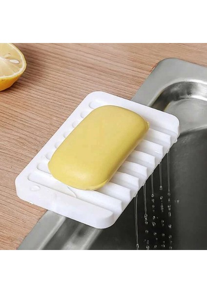 Хранение Продукции,12 Adet Kendinden Drenajlı Sabunluklar, Banyo Için Şelale Damlalıklı Sabunluk (Beyaz, Gri, Siyah, Yeşil) (Yurt Dışından)