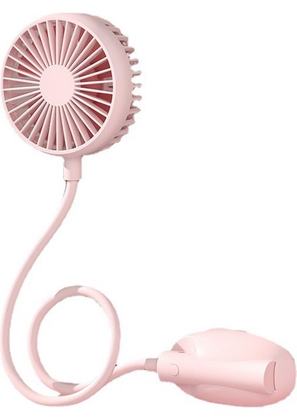 WS13 Eller Serbest Boyun Bandı Asılı USB Şarj Edilebilir Çift Fan Yaz Taşınabilir Mini Hava Soğutucu Pembe (Yurt Dışından) fiyatları