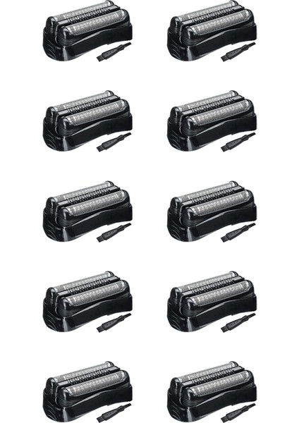 10X 21B Tıraş Makinesi Yedek Kafa Braun Serisi 3 Elektrikli Tıraş Makineleri 301S,310S,320S,330S,340S,360S,3010S,3020S,3030S,3040 (Yurt Dışından)