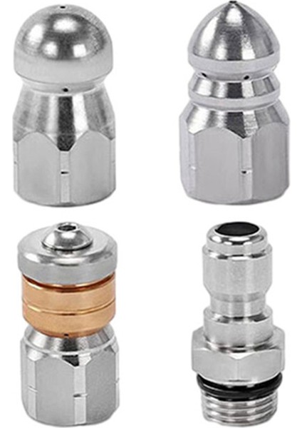 Запасные Части Пылесоса,karcher Için Uygun Basınçlı Yıkama Memesi Kanalizasyon Temizleme Aracı Itici Drenaj Temizleme Memesi Ucu 1/4 (Yurt Dışından)