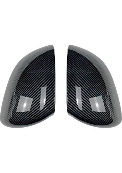 Yan Dikiz Aynası Kapağı Trimi Yan Kanat Ayna Kapakları ile Uyumlu - 2021 2022 S-Class C-Class W206 W223 Karbon Abs (Yurt Dışından)