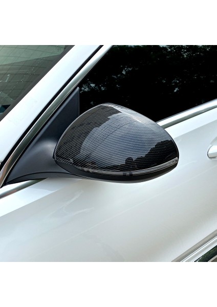 Yan Dikiz Aynası Kapağı Trimi Yan Kanat Ayna Kapakları ile Uyumlu - 2021 2022 S-Class C-Class W206 W223 Karbon Abs (Yurt Dışından) indirimleri