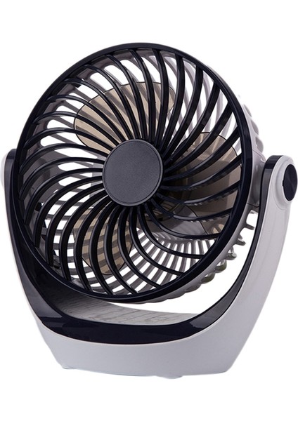 D602S Küçük Fan, Mini Taşınabilir 5 Inç Fan Pervanesi 3 Hız Ayarlanabilir 360 Derece Dönen (Usb Tipi, Safir Mavi) (Yurt Dışından)